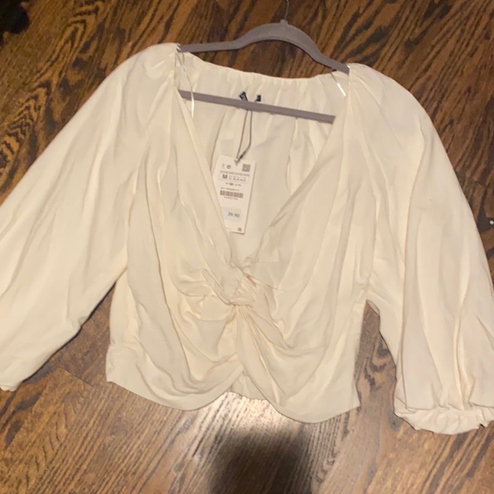 Zara twist front top NWT
